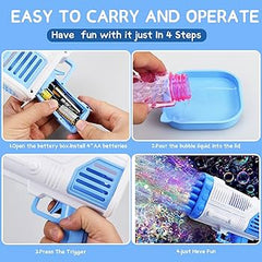 Magical Bubble Gun for Kids 36 Holes | مسدس فقاعات سحري للأطفال بـ 36 فتحة