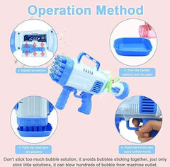 Magical Bubble Gun for Kids 36 Holes | مسدس فقاعات سحري للأطفال بـ 36 فتحة