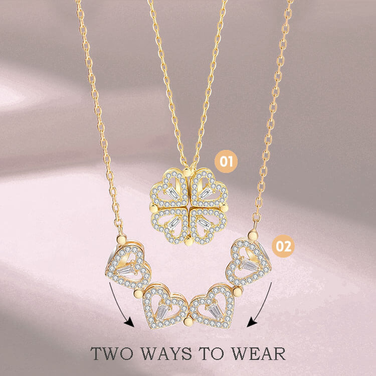 Magnetic Golden Flower Pendant | قلادة زهرة ذهبية مغناطيسية