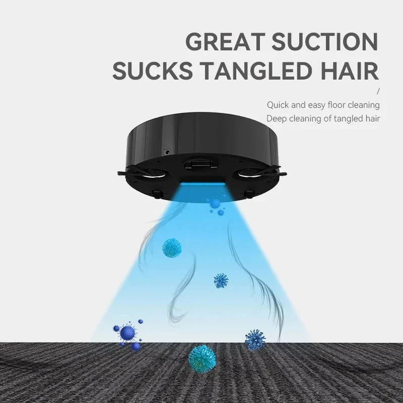 3-IN-1 Automatic Robot Vacuum Cleaner | مكنسة روبوت أوتوماتيكية 3 في 1